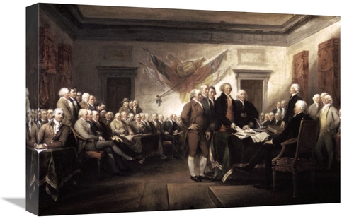 Global Gallery GCS-280596-22-142 22 in. Signing of the Declaration of 