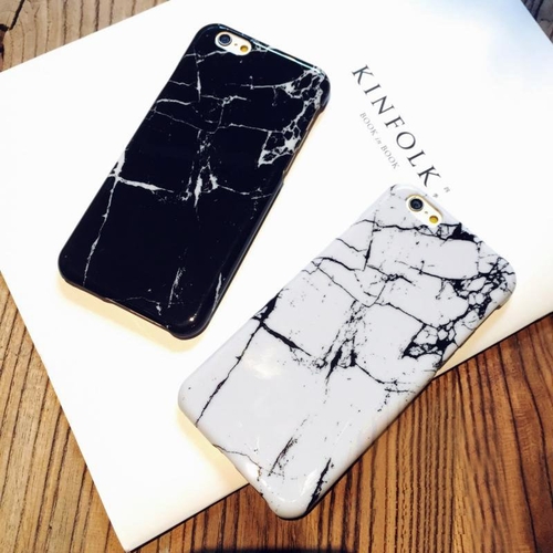 Black and White Marble iPhone Case