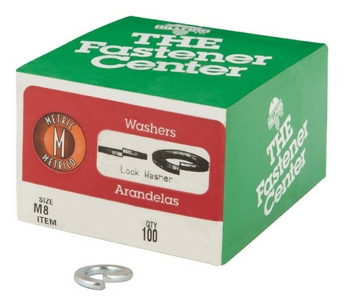 Hillman 923228 8 mm Metric Split Lock Washers In Zinc plated steel  10