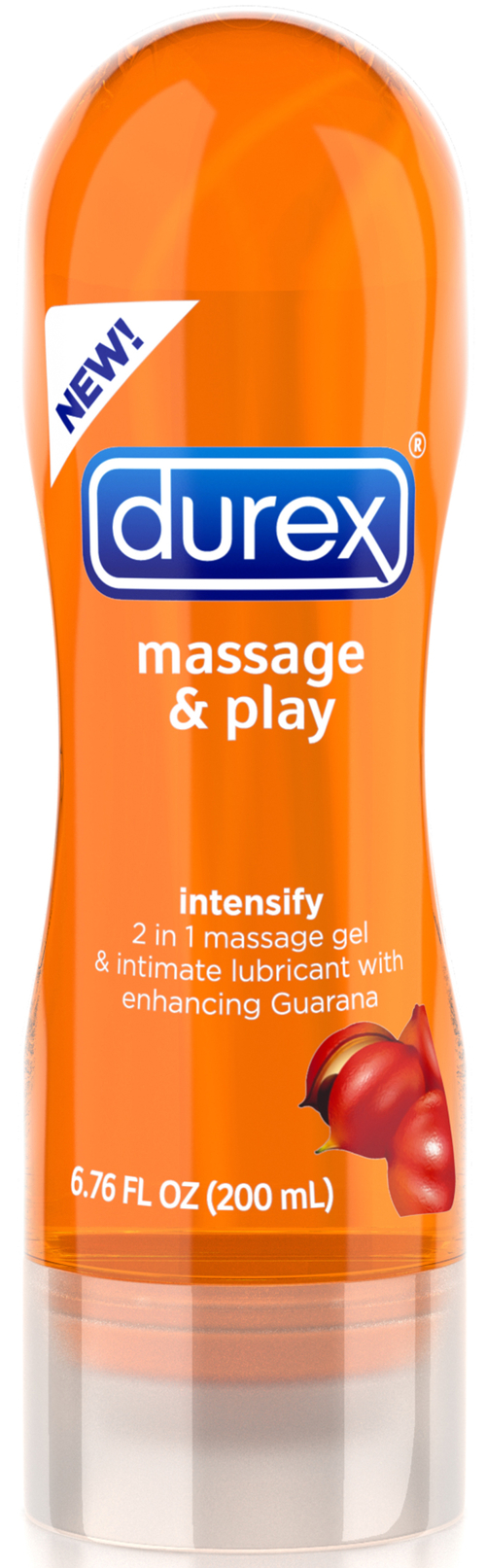 Durex Massage & Play 2 in 1 Intensify Guarana - 6.76 Fl. Oz. / 200 ml