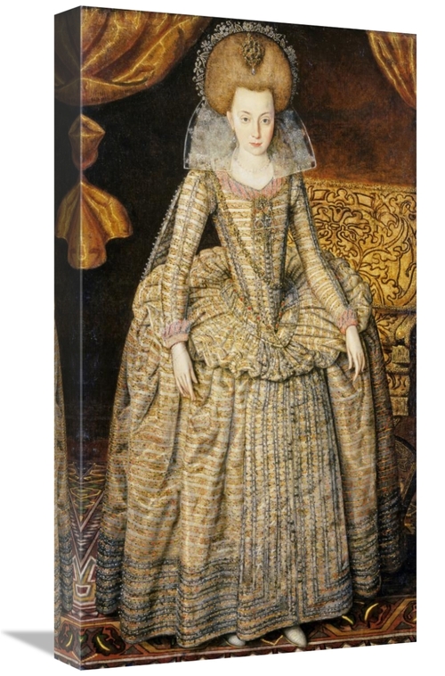 Global Gallery GCS-282653-22-142 22 in. Portrait of Queen Elizabeth of