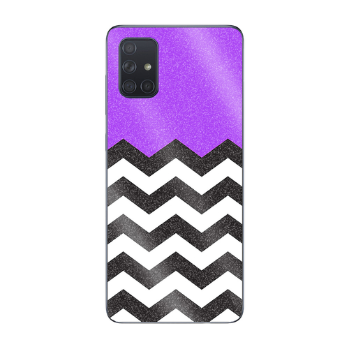 MightySkins GL-SAGA51-Purple Chevron Glossy Glitter Skin for Samsung G