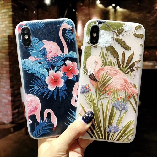 Summer Flamingo Silicone Phone Case