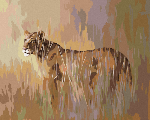 Zuty - Paint by Numbers - LIONESS (D. RUSTY RUST), 40x50 cm