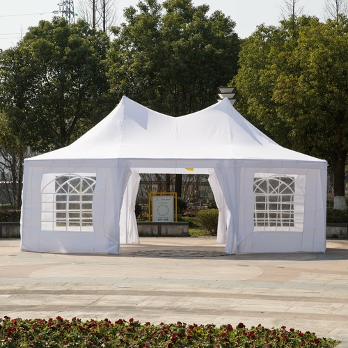 Outsunny 22.3ft Octagonal Party Tent Wedding Event Shelter¬†Outdoor