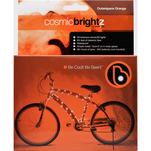 Brightz 9700311 Cosmicbrightz Bike Frame LED Light Kit  Orange