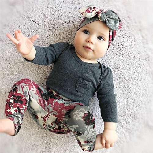 Pudcoco Autumn Cute Newborn kids Baby Casual Girls