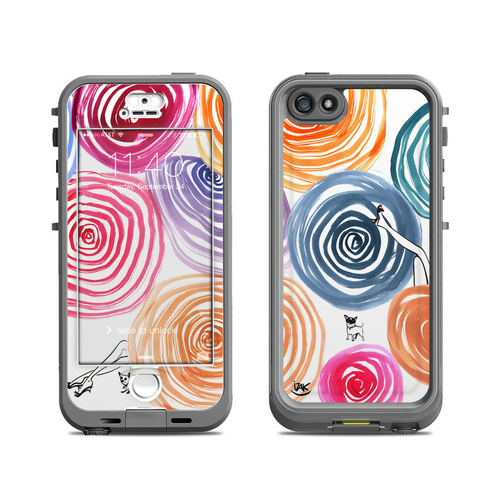 DecalGirl LN5S-NEWCIRC LifeProof iPhone 5S Nuud Case Skin - New Circle