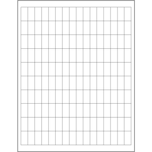 Tape Logic LL102 0.5 x 1 in. White Rectangle Laser Labels - Pack of 16