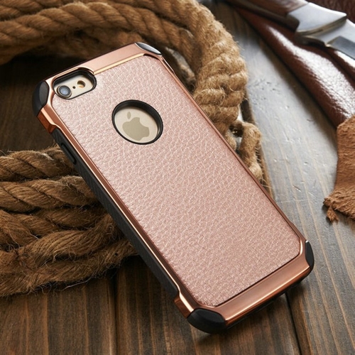 Litchi Grain Protective iPhone Case