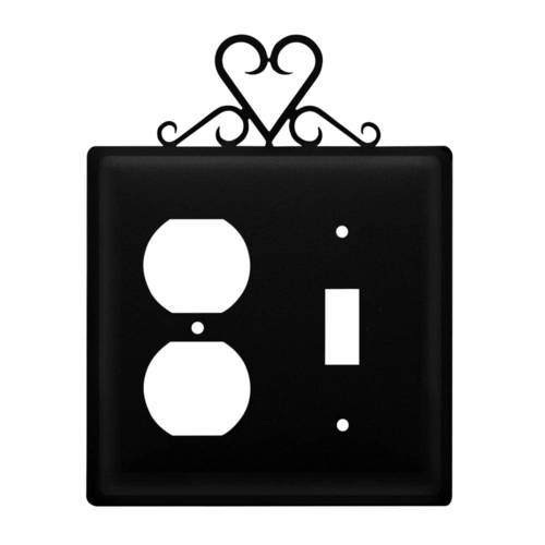 Wrought Iron Heart Outlet & Switch Cover