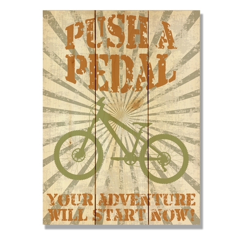 Day Dream HQ WPAP1115 11 x 15 in. Push a Pedal Wall Art