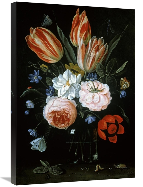 Global Gallery GCS-283296-30-142 30 in. Tulips & Roses in a Glass Vase