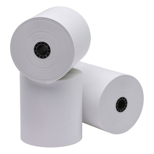  3 in. x 100 ft. White Bond Rolls for Printpro POS - 50 per Case