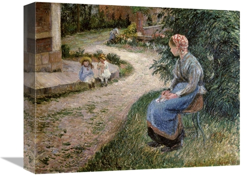 Global Gallery GCS-279440-16-142 16 in. The Servant Seated in the Gard