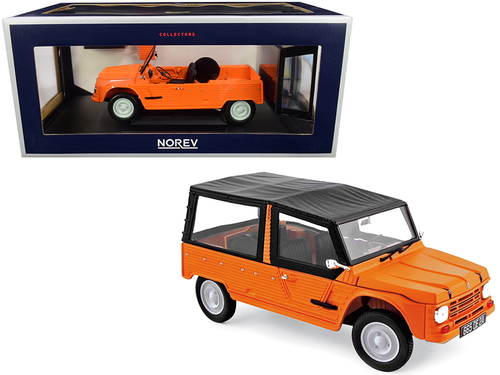 1983 Citroen Mehari Matt Kirghiz Orange with Black Top 1/18 Diecast