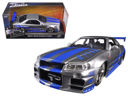 Brian\'s Nissan GTR Skyline R34 RHD (Right Hand Drive) Silver with