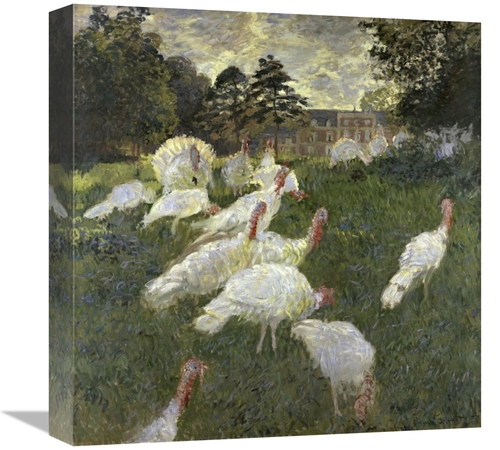 Global Gallery GCS-278722-16-142 16 in. The Turkeys at the Chateau De 