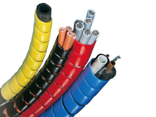 Caplugs R20SSG66BLKQ1 66 ft. Heavy Duty Spiral Wrap, Black