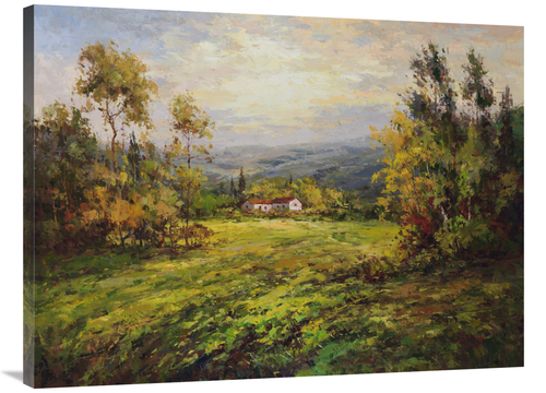 Global Gallery GCS-132448-3040-142 30 x 40 in. Green Grass At Home Art