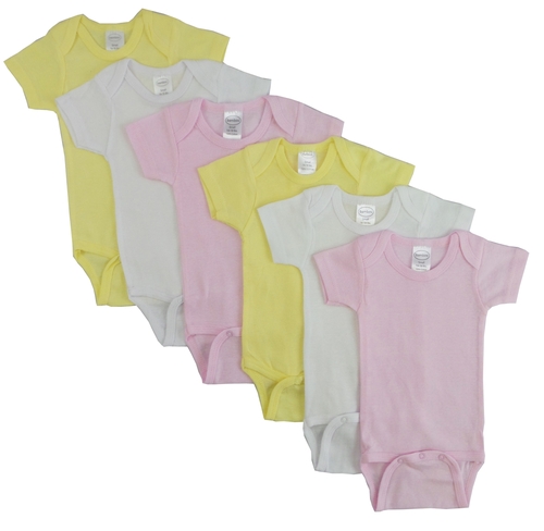 Bambini CS-003L-003L Pastel Girls Short Sleeve, Assorted - Large