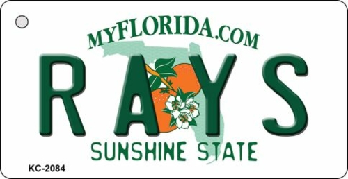 Main Smart Blonde KC-2084 1.5 x 3 in. Rays Florida State License Plate Key  image