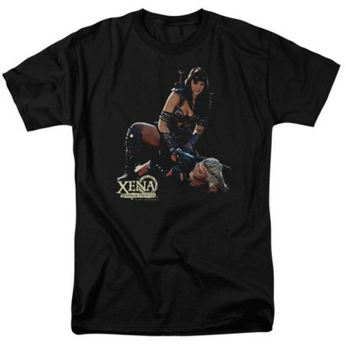 Trevco Xena-In Control Short Sleeve Adult 18-1 Tee, Black - Large
