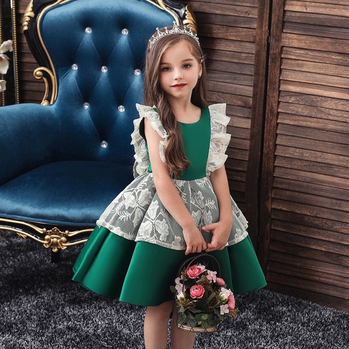Toddler Kid Girls Lace Princess Halloween Gown