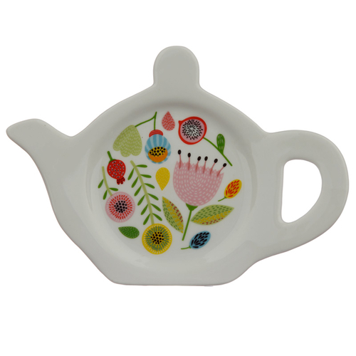 Porcelain Teabag Dish/Holder - Autumn Falls