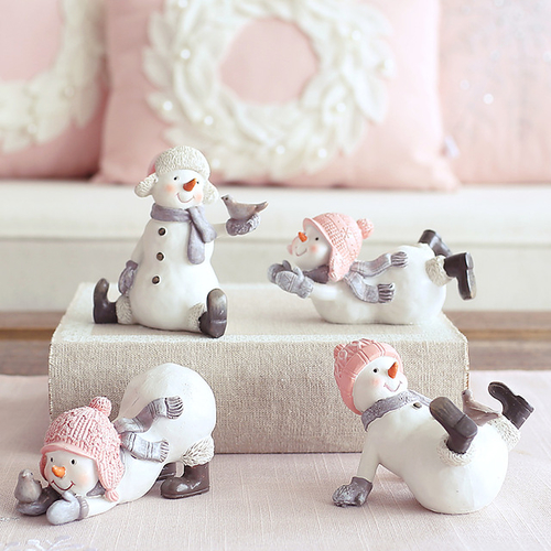 Home 1 Set 4 Pieces Snowman Collection