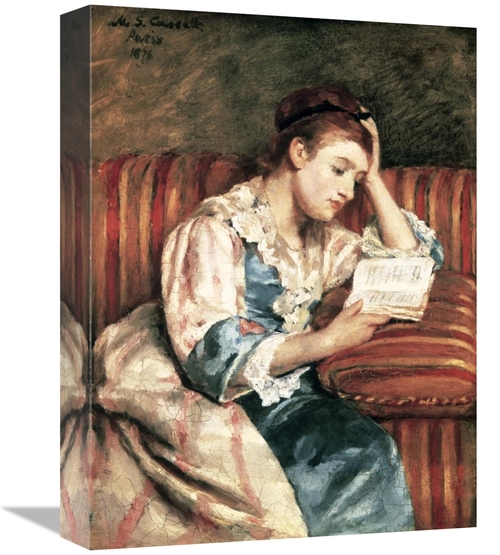 Global Gallery GCS-277007-16-142 16 in. Young Woman Reading Art Print 