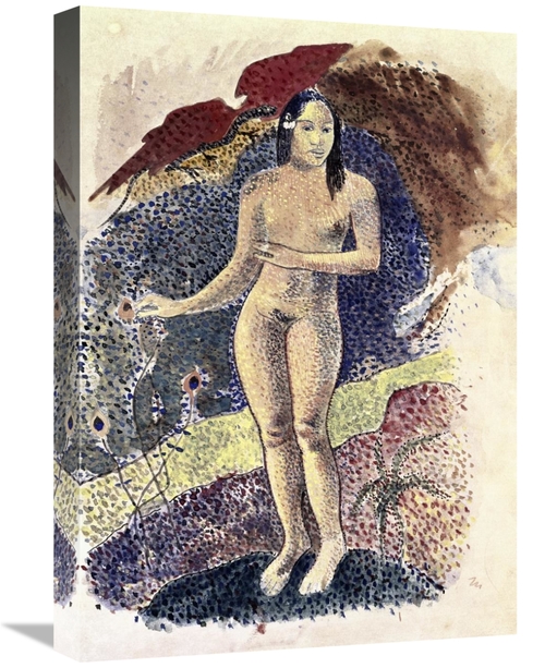 Global Gallery GCS-277643-22-142 22 in. Nude Tahitian Woman - Femme Nu