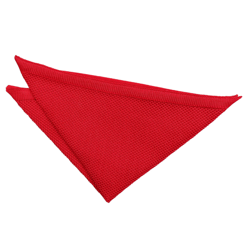Plain Knitted Handkerchief - Crimson Red