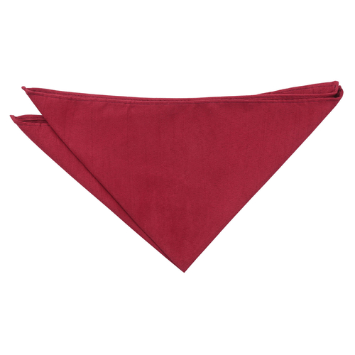 Suede Pocket Square - Maroon