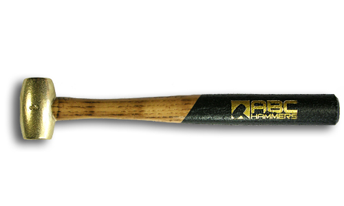 ABC Hammers ABC1BW 1 Lb. Brass Hammer With 12 In. Wood Handle