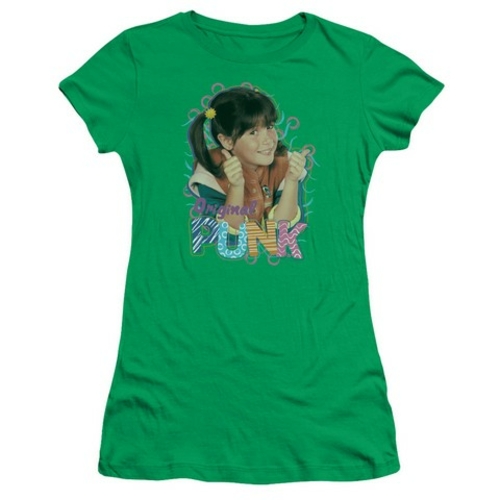 Trevco Punky Brewster-Original Punk Short Sleeve Junior Sheer Tee,