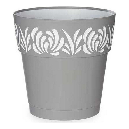 Self-watering flowerpot Stefanplast Gaia Grey White Plastic 25 x 25 x