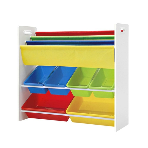 Plastic toy best sale box with bookshelf