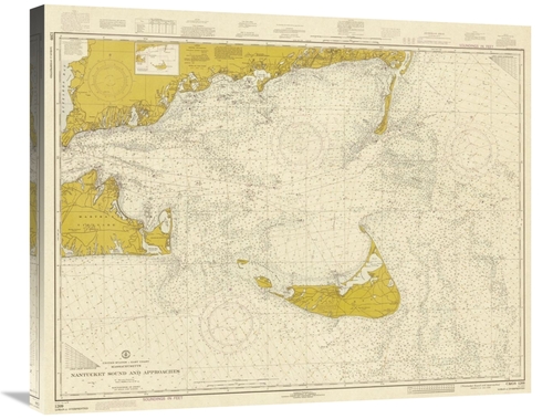 Global Gallery GCS-450537-30-142 30 in. Nautical Chart - Nantucket Sou