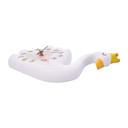 Fantasy Fields Kids Wooden Swan Wall Clock Décor