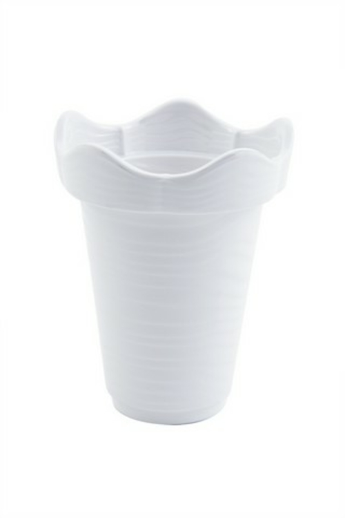 Bon Chef 53204WHITE 5 x 5 x 6 in. Euro Round Bowl 1 quart Bowl, Wh