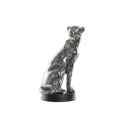 Decorative Figure DKD Home Decor Silver Leopard Resin (19,5 x 16 x