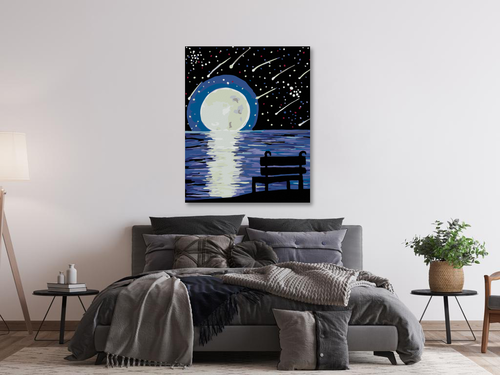 Paint by Numbers - BENCH THE MOON AND PERSEIDS