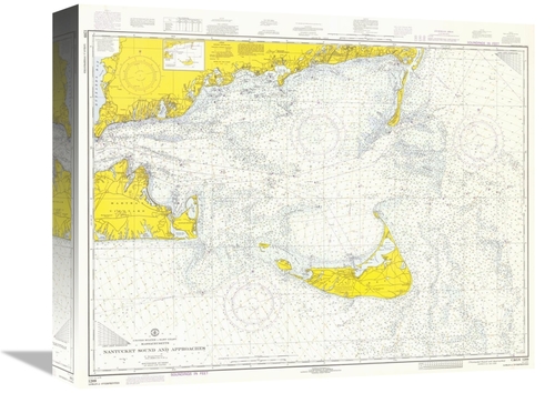 Global Gallery GCS-450521-16-142 16 in. Nautical Chart - Nantucket Sou