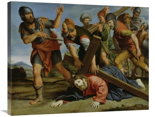 Global Gallery GCS-456795-2835-142 28 x 35 in. The Way to Calvary Art 