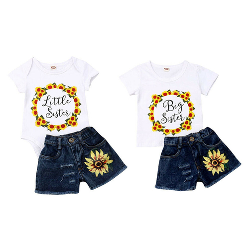 Kids Baby Girl Sets Sisters Matching Clothes