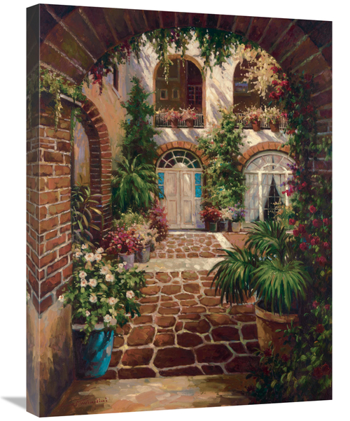 Global Gallery GCS-123255-2228-142 22 x 28 in. Courtyard Vista Art Pri