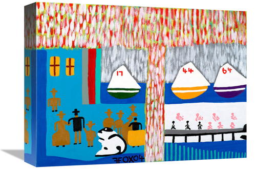 Global Gallery GCS-479457-1216-142 12 x 16 in. Montaque Beach Regatta 