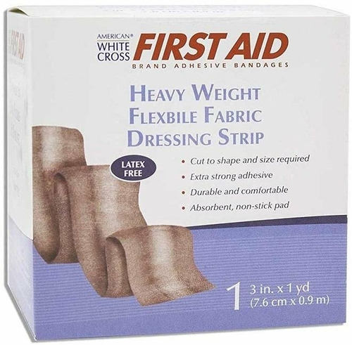 Case of 5000 Adhesive Strips Singles 7/8" x 3". Adhesive Bandages for