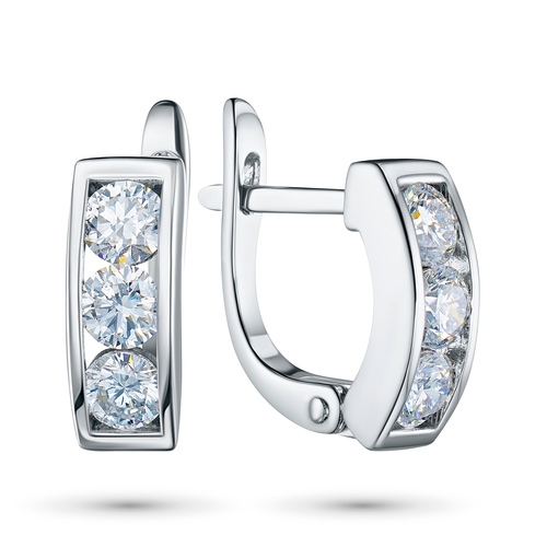 14K White Gold Earrings